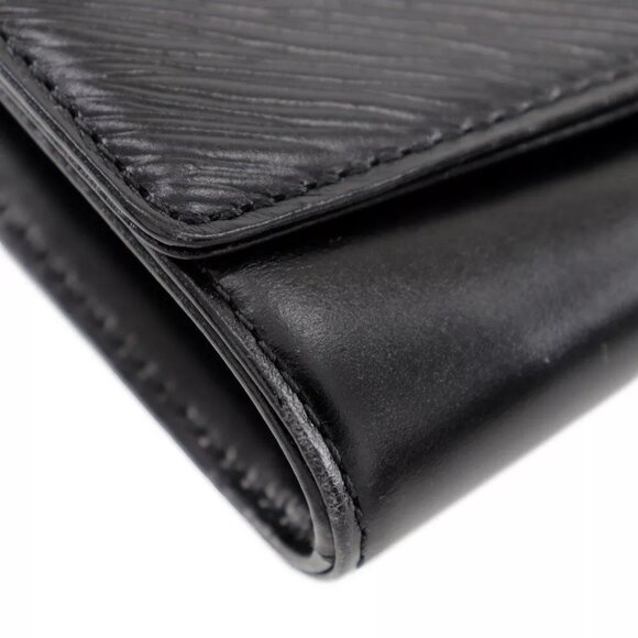 LOUIS VUITTON Aegean Clutch bag M63962 Opera line Noir black leather unisex - Picture 4 of 9